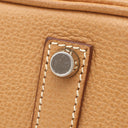 エルメス HERMES バーキン35 ナチュラル レザー ヴァッシュリエージュ ハンドバッグ シルバー金具 茶