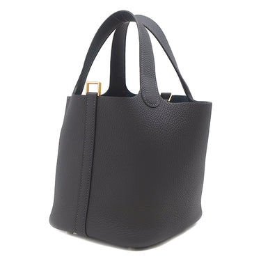 エルメス HERMES ピコタンロック 18 PM ブルーニュイ トリヨンクレマンス ハンドバッグ ゴールド金具 新品 未使用 紺 2026年製