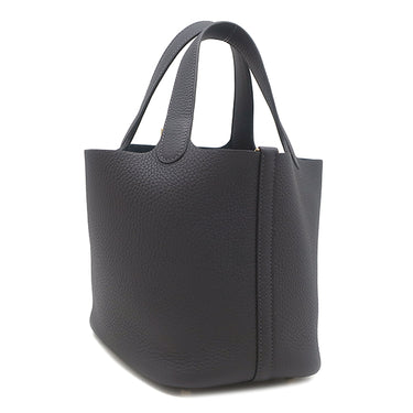 エルメス HERMES ピコタンロック 18 PM ブルーニュイ トリヨンクレマンス ハンドバッグ ゴールド金具 新品 未使用 紺 2026年製