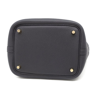 エルメス HERMES ピコタンロック 18 PM ブルーニュイ トリヨンクレマンス ハンドバッグ ゴールド金具 新品 未使用 紺 2026年製