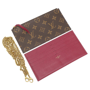 ルイヴィトン LOUIS VUITTON ポシェット フェリシー M61276 フーシャ モノグラムキャンバス チェーンウォレット ゴールド金具 チェーンショルダー