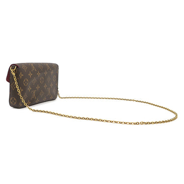 ルイヴィトン LOUIS VUITTON ポシェット フェリシー M61276 フーシャ モノグラムキャンバス チェーンウォレット ゴールド金具 チェーンショルダー