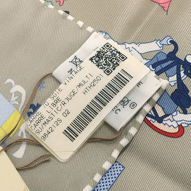 エルメス HERMES カレ70 H984212S マスティック×レッド×マルチカラー シルク スカーフ 新品 未使用 【 CARRE LIBRE / カレ リブレ】