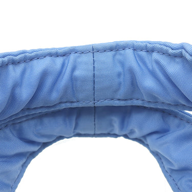 プラダ PRADA パデッド 1BA359 ブルー ナイロン レザー 2WAYバッグ シルバー金具 ハンドバッグ ショルダー