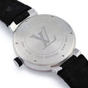 腕時計 ルイヴィトン LOUIS VUITTON タンブール グラフィット GMT Q1D30 自動巻き メンズ OH済 グレー アラビア バー
