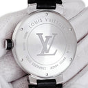 腕時計 ルイヴィトン LOUIS VUITTON タンブール グラフィット GMT Q1D30 自動巻き メンズ OH済 グレー アラビア バー