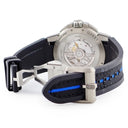 腕時計 ハリーウィンストン Harry Winston プロジェクト Z15 OCEASR42ZZ001 自動巻き メンズ OH済 ブルー シルバー レトログラード 限定