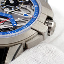 腕時計 ハリーウィンストン Harry Winston プロジェクト Z15 OCEASR42ZZ001 自動巻き メンズ OH済 ブルー シルバー レトログラード 限定