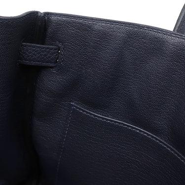 エルメス HERMES バーキン 25 ブルーニュイ トゴ ハンドバッグ シルバー金具 紺