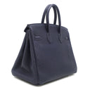 エルメス HERMES バーキン 25 ブルーニュイ トゴ ハンドバッグ シルバー金具 紺