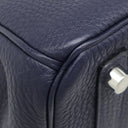 エルメス HERMES バーキン 25 ブルーニュイ トゴ ハンドバッグ シルバー金具 紺