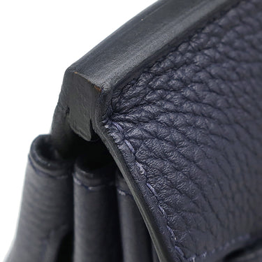 エルメス HERMES バーキン 25 ブルーニュイ トゴ ハンドバッグ シルバー金具 紺