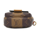 ルイヴィトン LOUIS VUITTON LVスクエアード ダブルフォンポーチ M81005 モノグラムストライプ レザー モノグラム ストライプキャンバス ショルダーバッグ ゴールド金具 NIGOコラボ