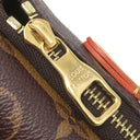 ルイヴィトン LOUIS VUITTON LVスクエアード ダブルフォンポーチ M81005 モノグラムストライプ レザー モノグラム ストライプキャンバス ショルダーバッグ ゴールド金具 NIGOコラボ