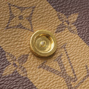 ルイヴィトン LOUIS VUITTON LVスクエアード ダブルフォンポーチ M81005 モノグラムストライプ レザー モノグラム ストライプキャンバス ショルダーバッグ ゴールド金具 NIGOコラボ