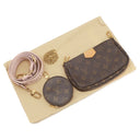 ルイヴィトン LOUIS VUITTON ミュルティ ポシェット アクセソワール M44840 ローズクレール モノグラムキャンバス ショルダーバッグ ゴールド金具