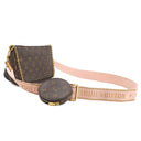 ルイヴィトン LOUIS VUITTON ミュルティ ポシェット アクセソワール M44840 ローズクレール モノグラムキャンバス ショルダーバッグ ゴールド金具