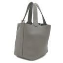 エルメス HERMES ピコタンロック 18 PM グリメイヤー トリヨンクレマンス ハンドバッグ シルバー金具 鍵欠品