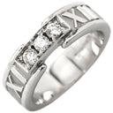ティファニー Tiffany & Co アトラス 3Pダイヤ ホワイトゴールド K18WG ダイヤモンド リング 指輪 T&Co. 750 18K WG 8号