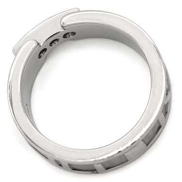 ティファニー Tiffany & Co アトラス 3Pダイヤ ホワイトゴールド K18WG ダイヤモンド リング 指輪 T&Co. 750 18K WG 8号
