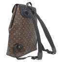 ルイヴィトン LOUIS VUITTON パルク M40637 モノグラム×ブラック モノグラムマカサー リュック・デイパック シルバー金具 茶 黒