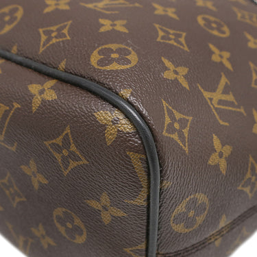ルイヴィトン LOUIS VUITTON パルク M40637 モノグラム×ブラック モノグラムマカサー リュック・デイパック シルバー金具 茶 黒