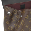 ルイヴィトン LOUIS VUITTON パルク M40637 モノグラム×ブラック モノグラムマカサー リュック・デイパック シルバー金具 茶 黒