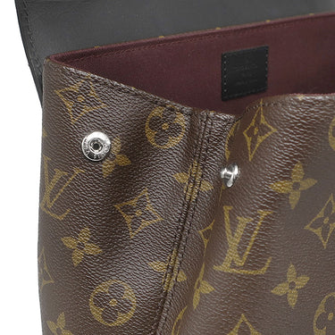 ルイヴィトン LOUIS VUITTON パルク M40637 モノグラム×ブラック モノグラムマカサー リュック・デイパック シルバー金具 茶 黒