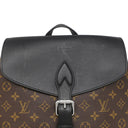 ルイヴィトン LOUIS VUITTON パルク M40637 モノグラム×ブラック モノグラムマカサー リュック・デイパック シルバー金具 茶 黒