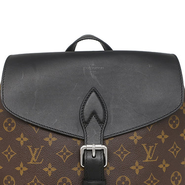 ルイヴィトン LOUIS VUITTON パルク M40637 モノグラム×ブラック モノグラムマカサー リュック・デイパック シルバー金具 茶 黒