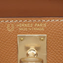 エルメス HERMES ミニケリードゥ 外縫い ヴェルソ ゴールド×トレンチ ヴォーエプソン 2WAYバッグ シャンパンゴールド金具 茶 ベージュ 【PO品】