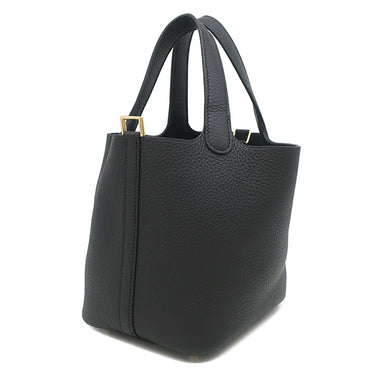 エルメス HERMES ピコタンロック 18 PM ブラック トリヨンクレマンス ハンドバッグ ゴールド金具 新品 未使用 黒 2026年製