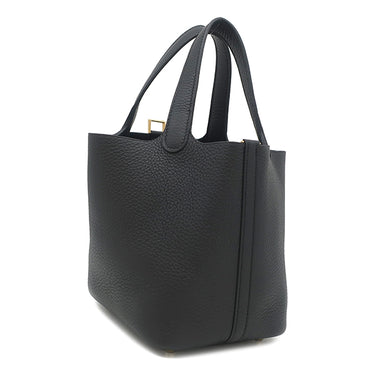 エルメス HERMES ピコタンロック 18 PM ブラック トリヨンクレマンス ハンドバッグ ゴールド金具 新品 未使用 黒 2026年製