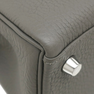 エルメス HERMES ケリー25 内縫い グリメイヤー トゴ 2WAYバッグ シルバー金具 新品 未使用 グレー