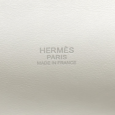 エルメス HERMES ツールボックス 26 ホワイト ヴォースイフト 2WAYバッグ シルバー金具 ショルダー
