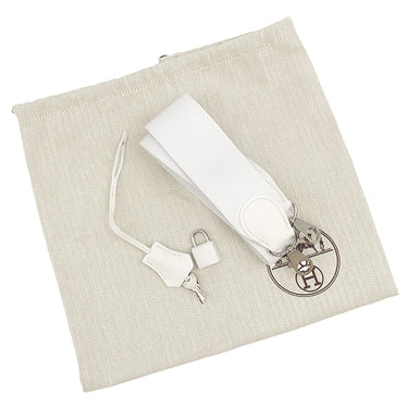 エルメス HERMES ツールボックス 26 ホワイト ヴォースイフト 2WAYバッグ シルバー金具 ショルダー
