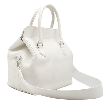 エルメス HERMES ツールボックス 26 ホワイト ヴォースイフト 2WAYバッグ シルバー金具 ショルダー