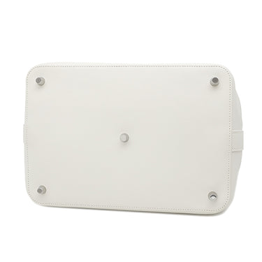 エルメス HERMES ツールボックス 26 ホワイト ヴォースイフト 2WAYバッグ シルバー金具 ショルダー