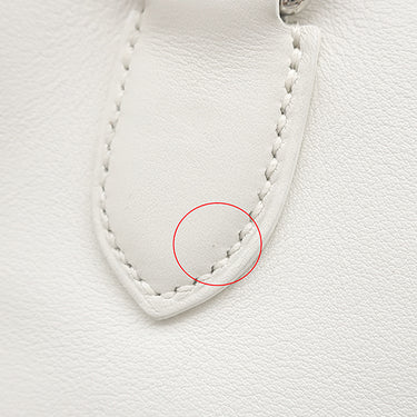 エルメス HERMES ツールボックス 26 ホワイト ヴォースイフト 2WAYバッグ シルバー金具 ショルダー