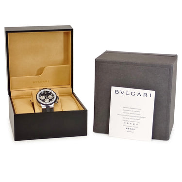 腕時計 ブルガリ BVLGARI ディアゴノ クロノグラフ DG40SVCH 自動巻き メンズ 純正ダイヤ ブラック デイト スモールセコンド