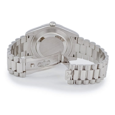 腕時計 ロレックス ROLEX デイデイト II 218206A ランダム番 自動巻き メンズ ランダム番 Pt950無垢 プラチナ 純正ダイヤ アイスブルー