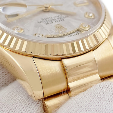 腕時計 ロレックス ROLEX デイデイト 36 118238A G番 自動巻き メンズ G番 K18YG無垢 純正ダイヤ メテオライト プレジデントブレス