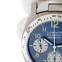 腕時計 パネライ PANERAI ルミノール クロノ ローレウス レガッタ 2003 PAM00168 F番 自動巻き メンズ F番 ブルー デイト 限定