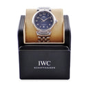 腕時計 IWC IWC ダ ヴィンチ オートマティック IW356605 自動巻き メンズ ブルー 青 サンレイ デイト アラビア
