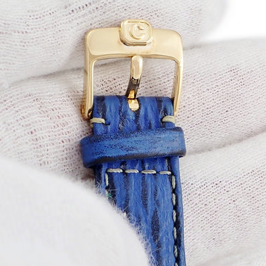 腕時計 ショパール CHOPARD ミッレミリア 13/8175 クオーツ レディース K18YG×SS コンビ 純正ダイヤ&サファイア デイト