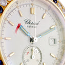 腕時計 ショパール CHOPARD ミッレミリア 13/8175 クオーツ レディース K18YG×SS コンビ 純正ダイヤ&サファイア デイト
