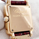 腕時計 ショパール CHOPARD ハッピースポーツ 27/6850-20/11 クオーツ レディース K18PG無垢 純正ダイヤ ホワイト シェル スクエア