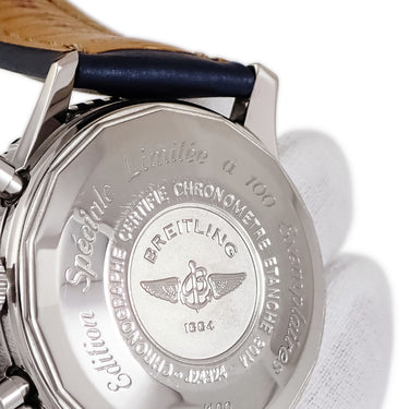 腕時計 ブライトリング BREITLING ナビタイマー GMT J24324 自動巻き メンズ K18WG無垢 クロノグラフ デイト 回転ベゼル 日本限定