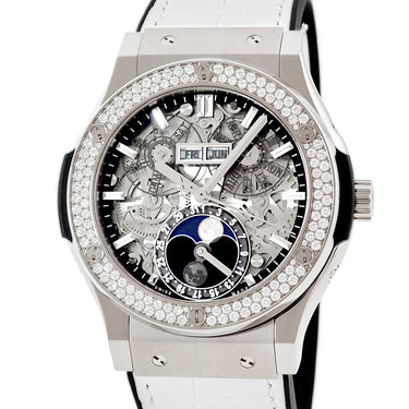 腕時計 ウブロ HUBLOT クラシックフュージョン アエロフュージョン 517.NX.0170.LR.1104 自動巻き メンズ メーカーOH済 純正ダイヤ