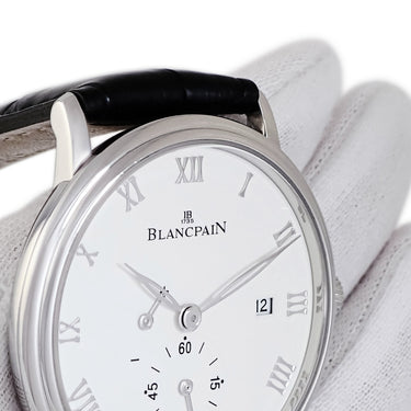 腕時計 ブランパン BLANCPAIN ヴィルレ ウルトラスリム 6606-1127-55B 手巻き メンズ パワーリザーブ デイト スモールセコンド